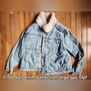 Ciso Denim Jacket with Sherpa Lining